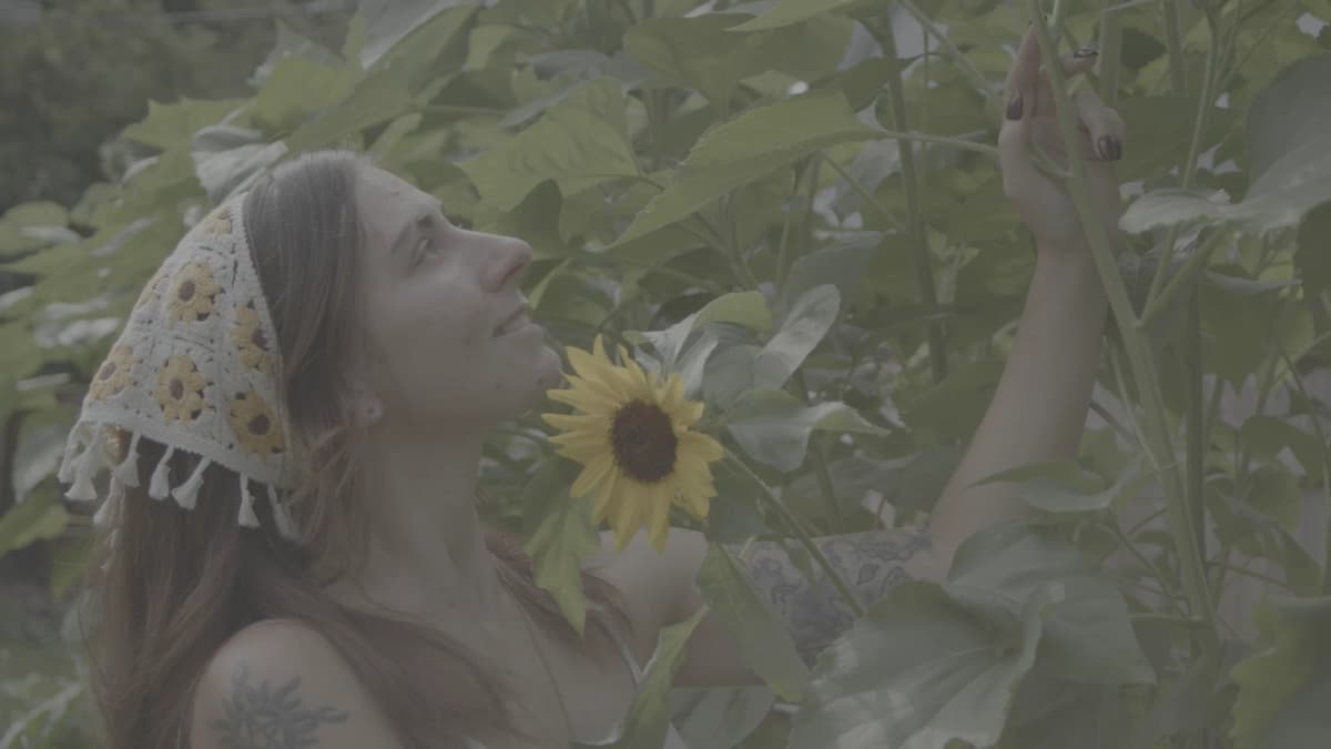 Original garden portrait with flat lighting