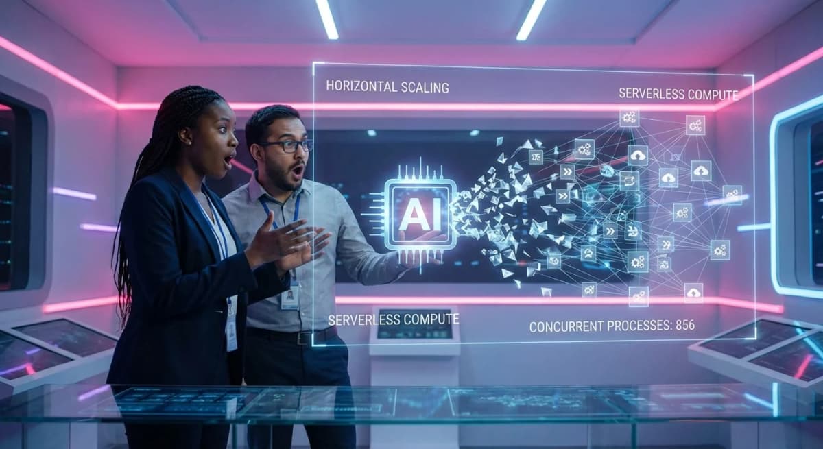 Team amazed by AI agent scaling to hundreds of concurrent processes