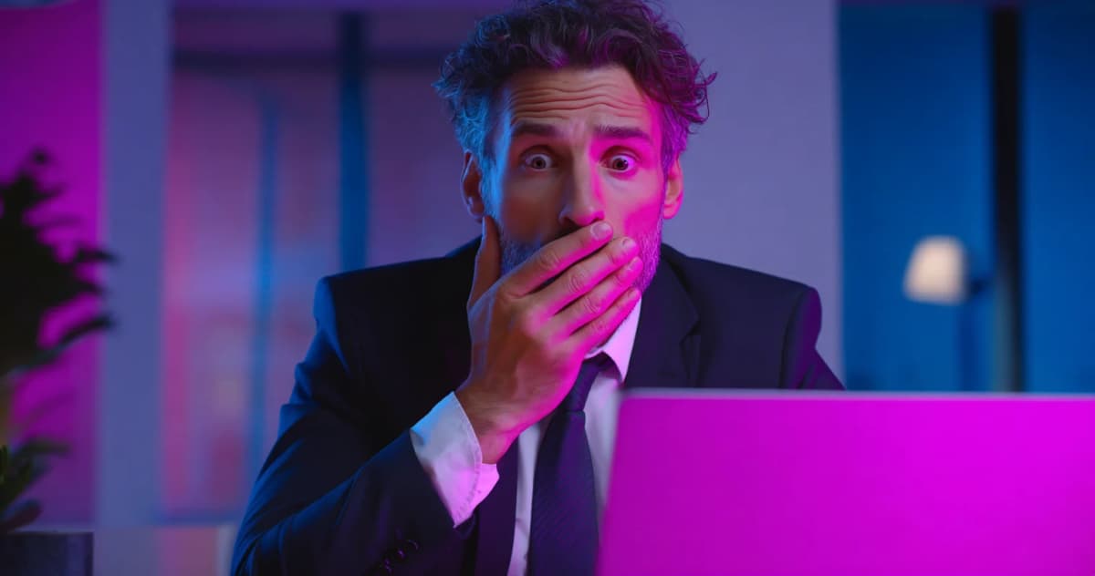 CEO watching angry customers react to AI announcement