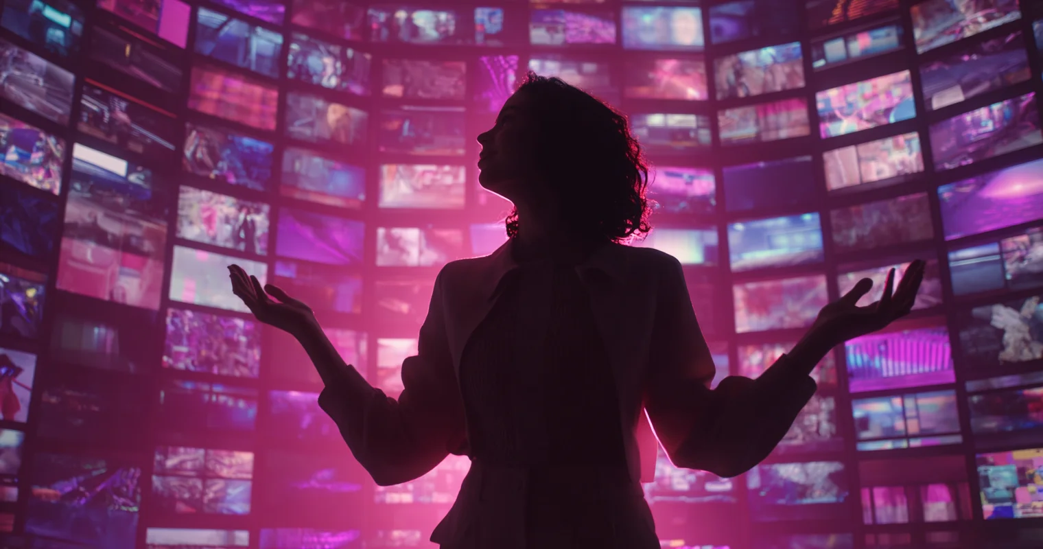 Medium shot of creative woman - AI-generated video frame